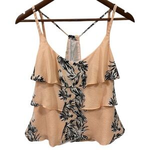 Zara Trafaluc Pink Ruffle Cami Size Medium